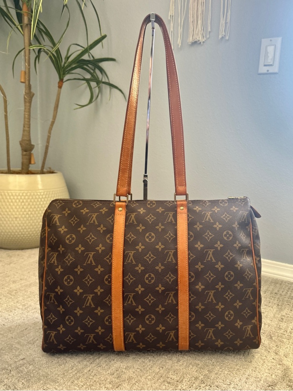 Louis Vuitton Monogram Canvas Brown & Tan tote / weekender travel bag - Picture 4 of 16